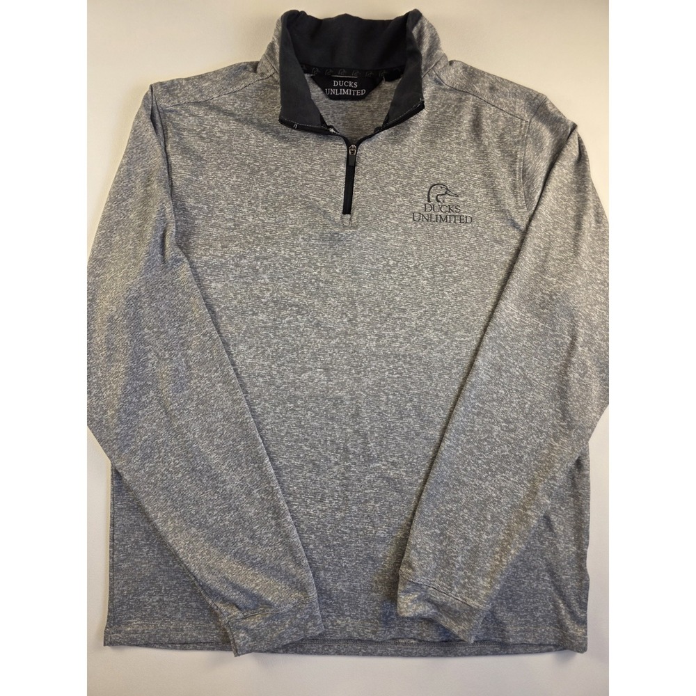 Ducks Unlimited Pullover 1/4 Zip Long Sleeve Lightweight Performance Men's M‎